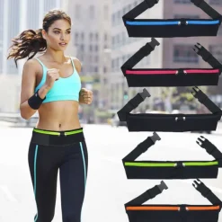 Widened Sports Bag Waterproof Running Belt Bum Waist Pouch Fanny Pack Camping Sport Hiking Zip Bag