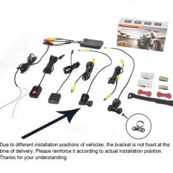 WiFi GPS Motorcycle DVR Dash Cam Full 1080P HD Front and Rear Dual Recording Motorcycle Driving Recorder Aterproof Motorbike Bike Motorcycle Camera