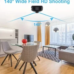 Wifi HD Wireless IP Camera 4K 200W WiFi Camera Mobile Phone Remote Monitoring Built-in Battery Night Vision Function 140 Degree Wide Angle