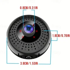 Wifi HD Wireless IP Camera 4K 200W WiFi Camera Mobile Phone Remote Monitoring Built-in Battery Night Vision Function 140 Degree Wide Angle