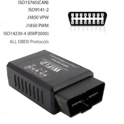 WIFI OBD2 ScannerELM327 WIFI OBD OBDII Car Auto Diagnostic Tool WI-FI ODB2 OBDII Code Reader for Android/IOS ELM 327 WIFI OBD2