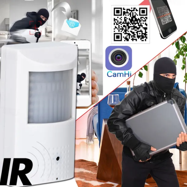 WIFI Pinhole Hidden PIR Style IR Audio IP Camera with Hikvision NVR Audio Two-way Voice Intercom 4K 8MP IMX415 5MP 2MP