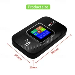 WiFi Router 4G LTE Wireless Portable Unlock Modem Mini Outdoor Hotspot 150mbps Mobile Pocket Mifi Sim Card Slot Repeater 3000mAh