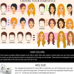 Wig Short Hair Dyed Gradient White Gold Wavy Wig