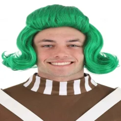 Willy Wonka Adult Oompa Loompa Wig Carnival Cosplay Party Wigs St.Patrick's Day Wigs