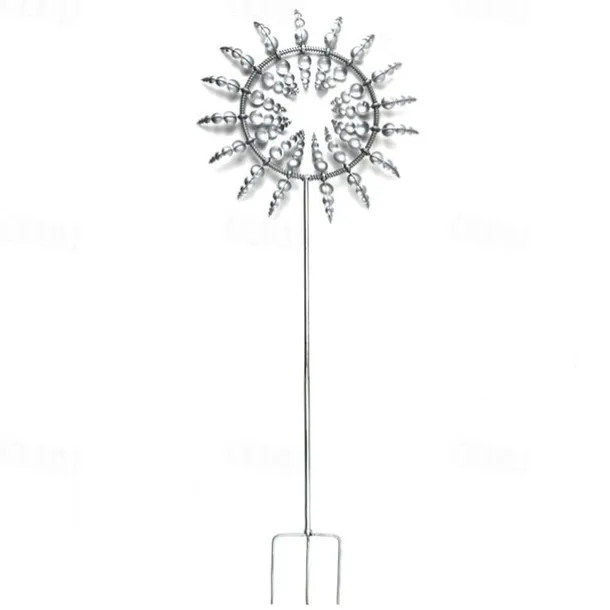 Wind Spinners for Yard Unique And Magical Metal Windmill Outdoor Wind Spinners Ball Bearing Construction Durable Silent Exotic Yard Garden Decoration