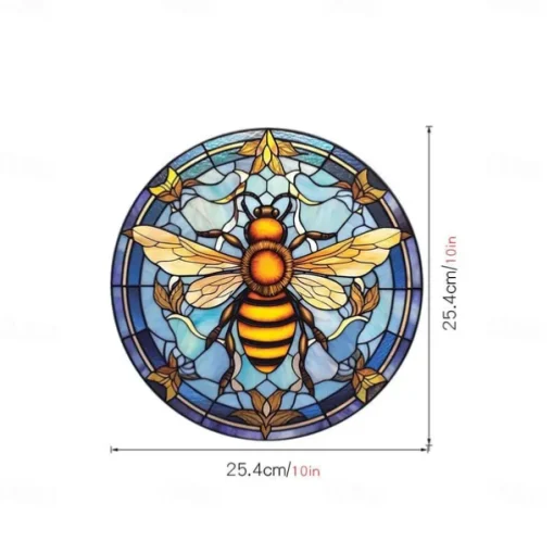 Window Sticker, Home Wall Decor Colorful Hummingbird Stickers Removable Static Decorative Anti-collision Stickers
