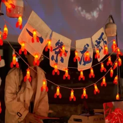 Wine Bottle String Lights Oktoberfest Battery Operated 1.5M10LED/3M20LED/6M60LED/10M80LED Summer Party Decoration Crayfish Beer Bottle Lighting Strings Party Ornaments