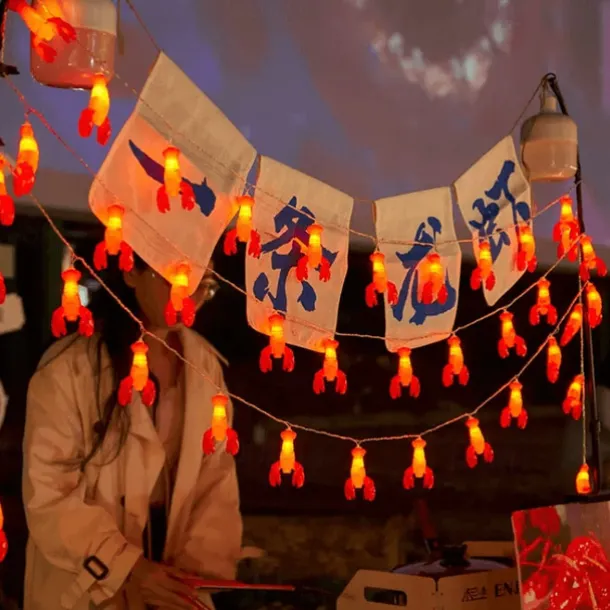 Wine Bottle String Lights Oktoberfest Battery Operated 1.5M10LED/3M20LED/6M60LED/10M80LED Summer Party Decoration Crayfish Beer Bottle Lighting Strings Party Ornaments