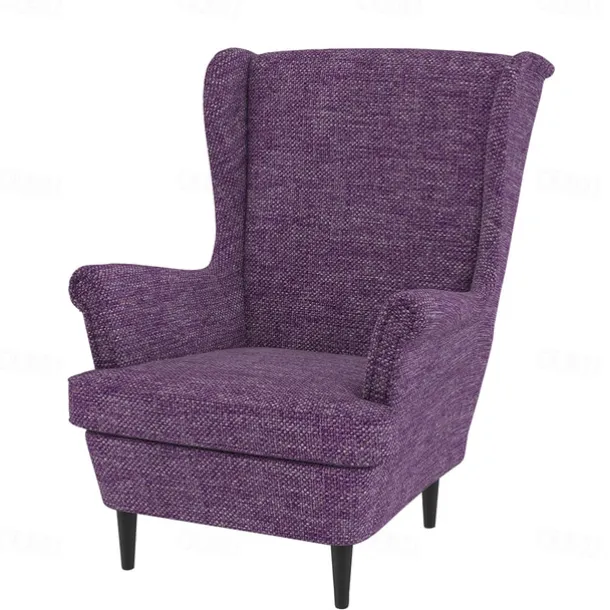 Wingback Chair Cover Armchair Cover Single Seat Solid Color Quilted Polyester Slipcovers STANDcover LITB PRIME cover