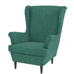 Wingback Chair Cover Armchair Cover Single Seat Solid Color Quilted Polyester Slipcovers STANDcover LITB PRIME cover