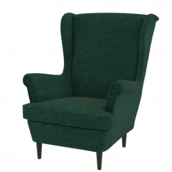 Wingback Chair Cover Armchair Cover Single Seat Solid Color Quilted Polyester Slipcovers STANDcover LITB PRIME cover