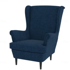 Wingback Chair Cover Armchair Cover Single Seat Solid Color Quilted Polyester Slipcovers STANDcover LITB PRIME cover