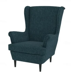 Wingback Chair Cover Armchair Cover Single Seat Solid Color Quilted Polyester Slipcovers STANDcover LITB PRIME cover