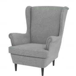 Wingback Chair Cover Armchair Cover Single Seat Solid Color Quilted Polyester Slipcovers STANDcover LITB PRIME cover