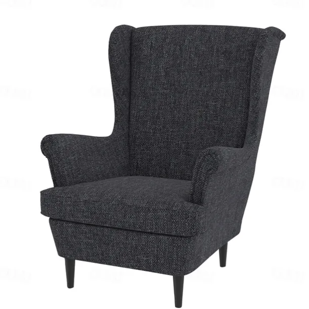 Wingback Chair Cover Armchair Cover Single Seat Solid Color Quilted Polyester Slipcovers STANDcover LITB PRIME cover