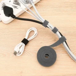 Wire Organizer Reusable Wire Adhesive Loop Hook Nylon Strap Organizer Self Adhesive Clip Holder Power Cable Ties