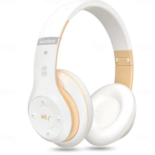 Wireless Bluetooth Headphones Deep Bass HIFI Earphone Portable Foldable Headset with Mic Support SD Card for Android/IOS