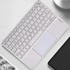 Wireless BT 3.0 Keyboard 59 Keys Ultra-slim Mini BT Keyboard with Touch Pad Support Android Windows iOS System for Laptop Phone Tablet