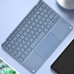 Wireless BT 3.0 Keyboard 59 Keys Ultra-slim Mini BT Keyboard with Touch Pad Support Android Windows iOS System for Laptop Phone Tablet