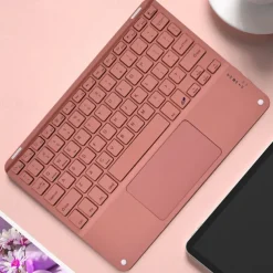 Wireless BT 3.0 Keyboard 59 Keys Ultra-slim Mini BT Keyboard with Touch Pad Support Android Windows iOS System for Laptop Phone Tablet