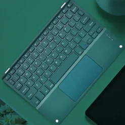 Wireless BT 3.0 Keyboard 59 Keys Ultra-slim Mini BT Keyboard with Touch Pad Support Android Windows iOS System for Laptop Phone Tablet