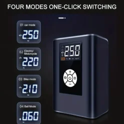 Wireless Car Air Pump 120W 150PSI Portable Digital Air Compressor Electric Auto Pump Tire Inflator For Car Motorcycle Bike Balls