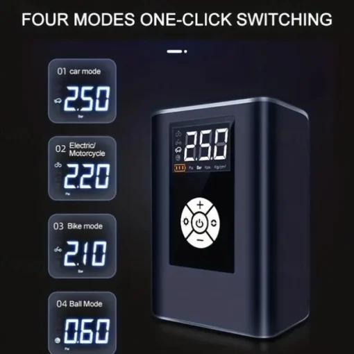 Wireless Car Air Pump 120W 150PSI Portable Digital Air Compressor Electric Auto Pump Tire Inflator For Car Motorcycle Bike Balls