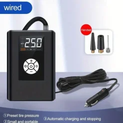 Wireless Car Air Pump 120W 150PSI Portable Digital Air Compressor Electric Auto Pump Tire Inflator For Car Motorcycle Bike Balls