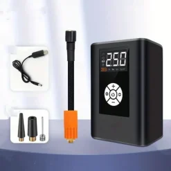 Wireless Car Air Pump 120W 150PSI Portable Digital Air Compressor Electric Auto Pump Tire Inflator For Car Motorcycle Bike Balls