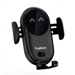 Wireless Car Charger Phone Mount Car Wireless Charger Phone Holder Infrared Induction 10W Qi Fast Charge Compatible For All