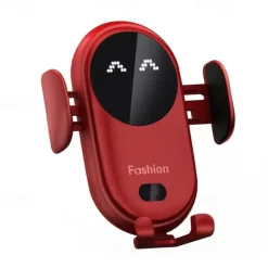 Wireless Car Charger Phone Mount Car Wireless Charger Phone Holder Infrared Induction 10W Qi Fast Charge Compatible For All
