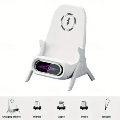 Wireless Charger 15 W for Cell Phone Wireless Charging Bracket Portable Wireless Charging Stand for IOS & Android