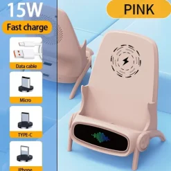 Wireless Charger 15 W Output Power 2 Port Wireless Charging Stand CE Certified Fast Wireless Charging Magnetic For Cellphone