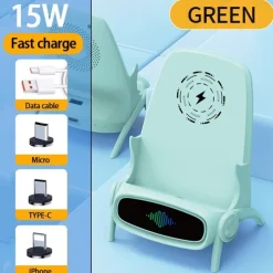 Wireless Charger 15 W Output Power 2 Port Wireless Charging Stand CE Certified Fast Wireless Charging Magnetic For Cellphone