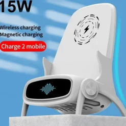 Wireless Charger 15 W Output Power 2 Port Wireless Charging Stand CE Certified Fast Wireless Charging Magnetic For Cellphone