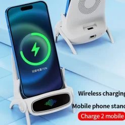 Wireless Charger 15 W Output Power 2 Port Wireless Charging Stand CE Certified Fast Wireless Charging Magnetic For Cellphone