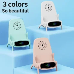 Wireless Charger 15 W Output Power 2 Port Wireless Charging Stand CE Certified Fast Wireless Charging Magnetic For Cellphone