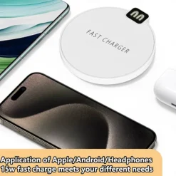 Wireless Charger 15 W Output Power Wireless Charging Stand CE Certified Fast Wireless Charging Thin Smart Identification Technology For Cellphone
