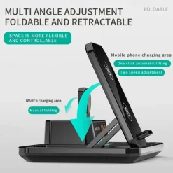 Wireless Charger 15 W Output Power Wireless Charging Station CE Certified Fast Wireless Charging MagSafe for Multiple Devices For Compatible with any wireless charging enabled devices