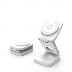 Wireless Charger 15 W Output Power Wireless Charging Station CE Certified Fast Wireless Charging MagSafe Universal For iPhone 14/13/12/11 Pro Max Universal Cellphone Gear Fit 2 R360 Apple Watch