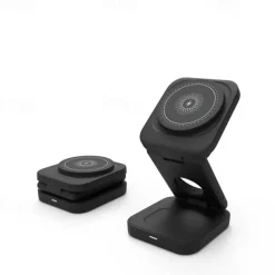 Wireless Charger 15 W Output Power Wireless Charging Station CE Certified Fast Wireless Charging MagSafe Universal For iPhone 14/13/12/11 Pro Max Universal Cellphone Gear Fit 2 R360 Apple Watch