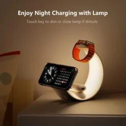 Wireless Charger 15 W Output Power Wireless Charging Station CE Certified Fast Wireless Charging MagSafe Magnetic For Apple Watch iPhone 14/13/12/11 Pro Max Apple Watch Series SE / 6/5/4/3/2/1