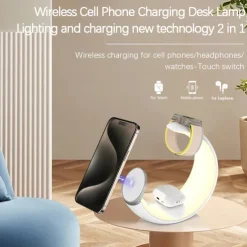 Wireless Charger 15 W Output Power Wireless Charging Station CE Certified Fast Wireless Charging MagSafe Magnetic For Apple Watch iPhone 14/13/12/11 Pro Max Apple Watch Series SE / 6/5/4/3/2/1