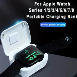 Wireless Charger For IWatch Series Portable Charging Emergency Charging Bank 900MAH Portable Wireless Charger For Watch