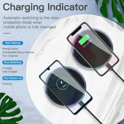 Wireless Charger 30W Quick Charging Pad Phone Charger Wireless Fast Charging Dock Charger for Apple Iphone Samsung Xiaomi Huawei Android Mobile Phones