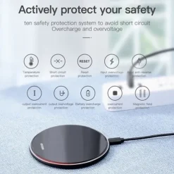 Wireless Charger 30W Quick Charging Pad Phone Charger Wireless Fast Charging Dock Charger for Apple Iphone Samsung Xiaomi Huawei Android Mobile Phones