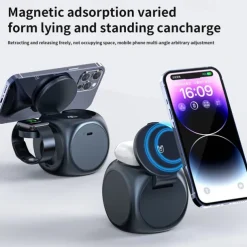 Wireless Charger Wireless Charging Station CE Certified Magnetic 3 in 1 For Smart Watch Compatible with any wireless charging enabled devices