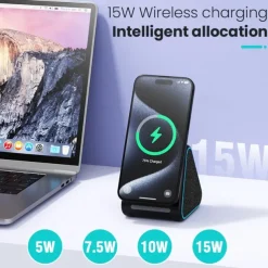 Wireless Charger Wireless Charging Station CE Certified Fast Wireless Charging Magnetic For Compatible with any wireless charging enabled devices