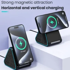 Wireless Charger Wireless Charging Station CE Certified Fast Wireless Charging Magnetic For Compatible with any wireless charging enabled devices